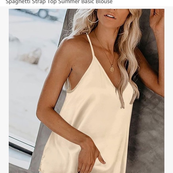 Elegant Cream Camisole Top - Picture 2 of 2